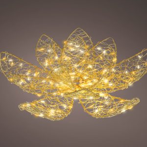 Micro LED Blume Metall flash-effekt Outdoor, Ø28xH:9cm
