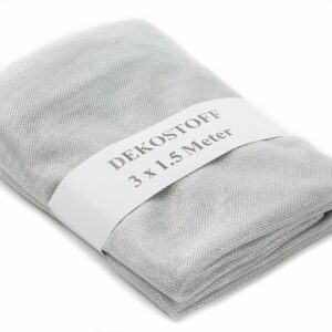 Dekostoff Glitternetz B:150 x 300cm, silber
