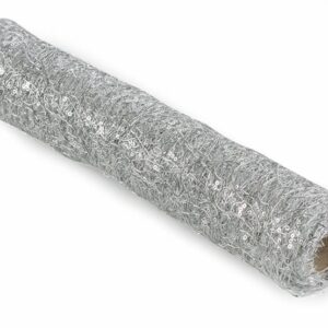 Netzstoff mit Pailletten silber