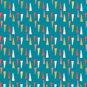 Secare Rolle "Cones" smaragd/orange/gold, 70cm x L:200m