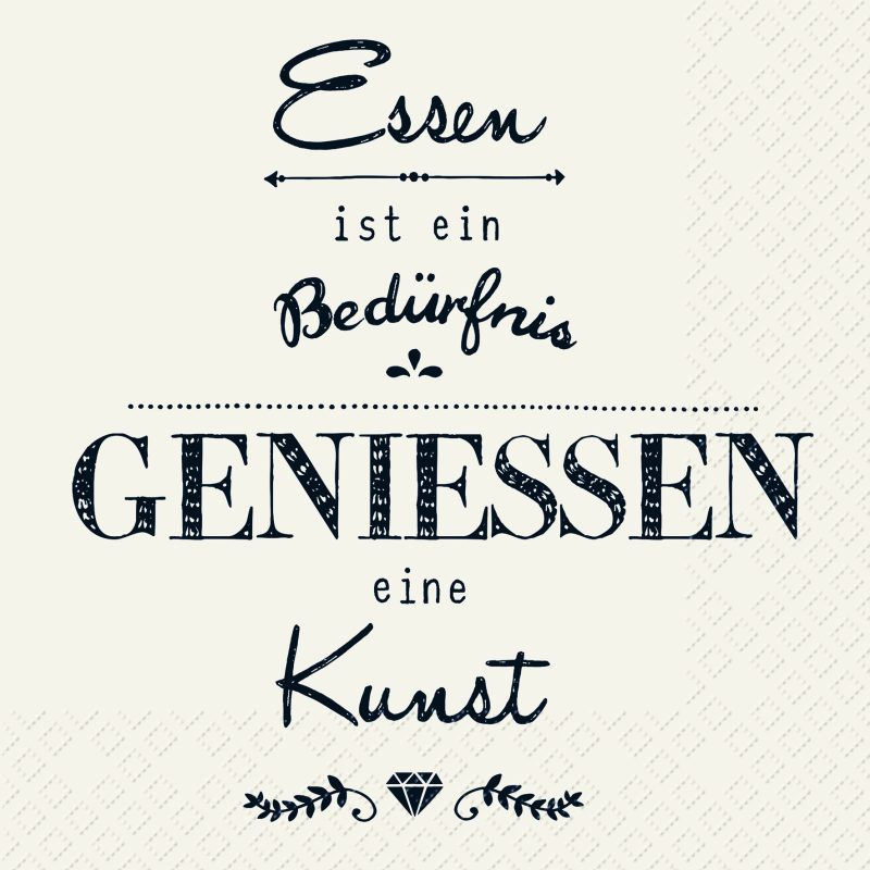 Servietten "Dante", 3-lagig, 33x33cm, 20 Stk./Packung