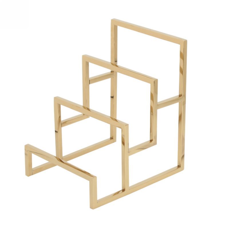 Geldbörsen/Taschendisplay 3-stufig, gold glänzend