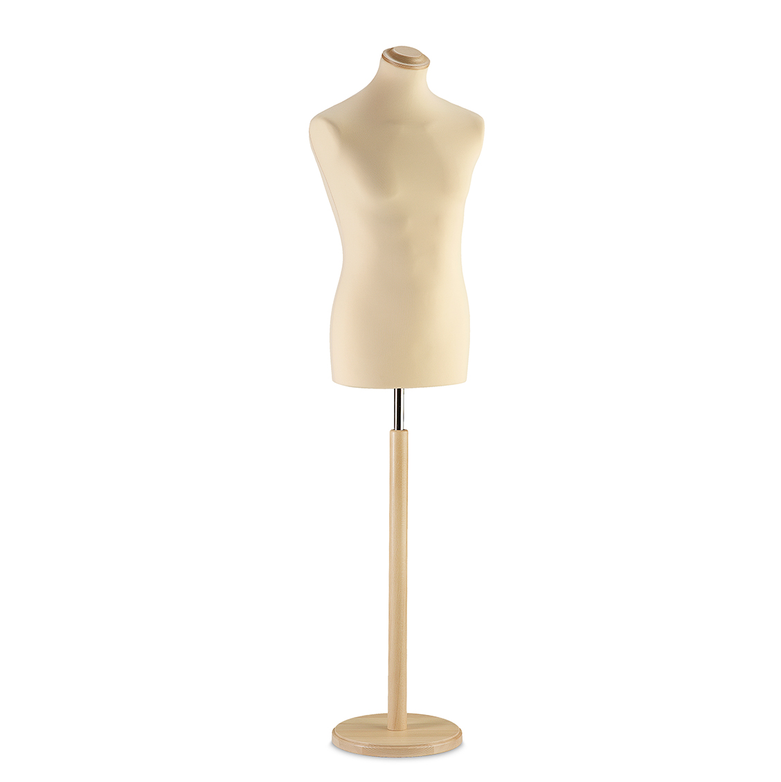 Euro-Busto Herr ecru, Rundfuß natur, Halsabschluß-flach – Bild 2