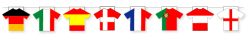 Trikot-Nationen-Girlande L:3m, 12 Nationen
