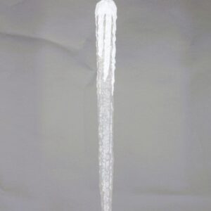 Eiszapfen L:60cm, matt-transparent mit Glitter