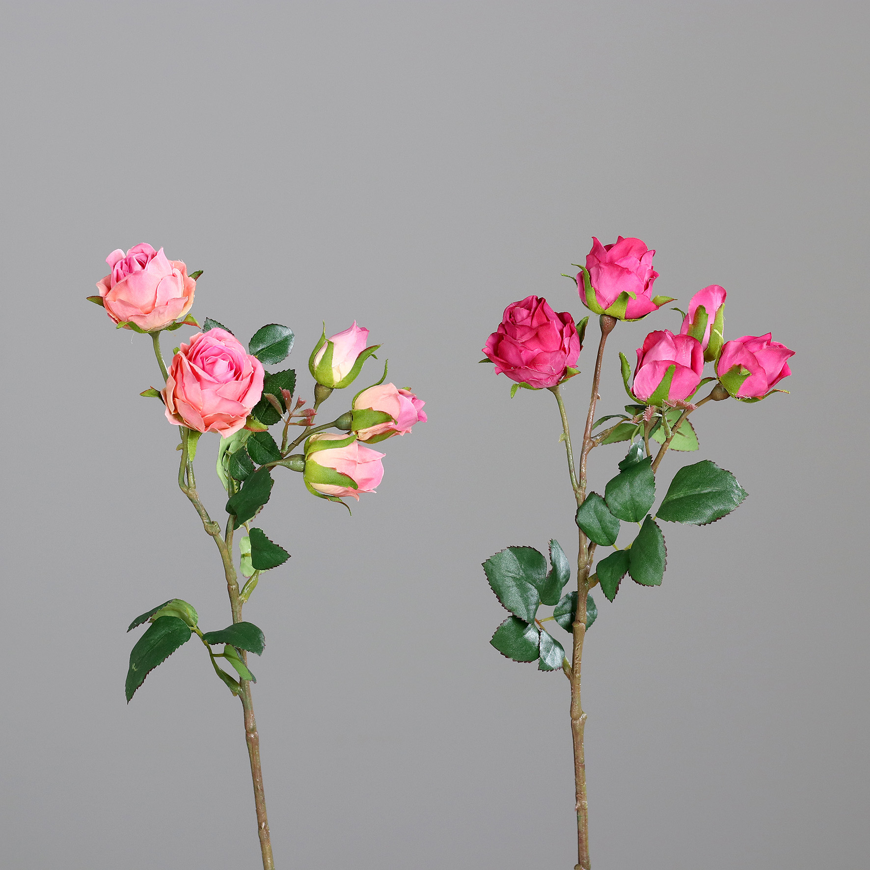 Mini-Rosen 2-tlg. L:39cm, fuchsia-sortiert