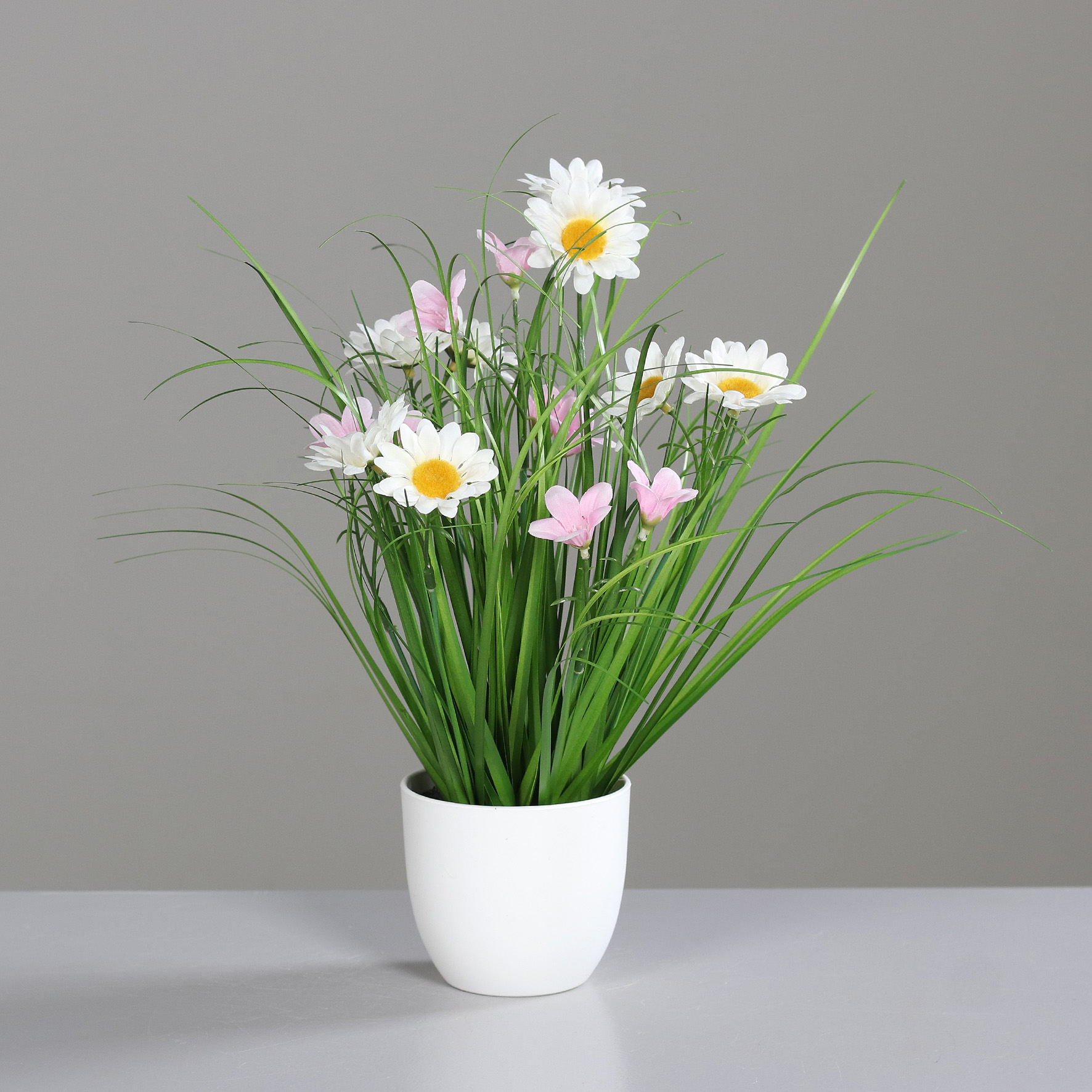 Blütengras-Arrangement, H:35cm, getopft