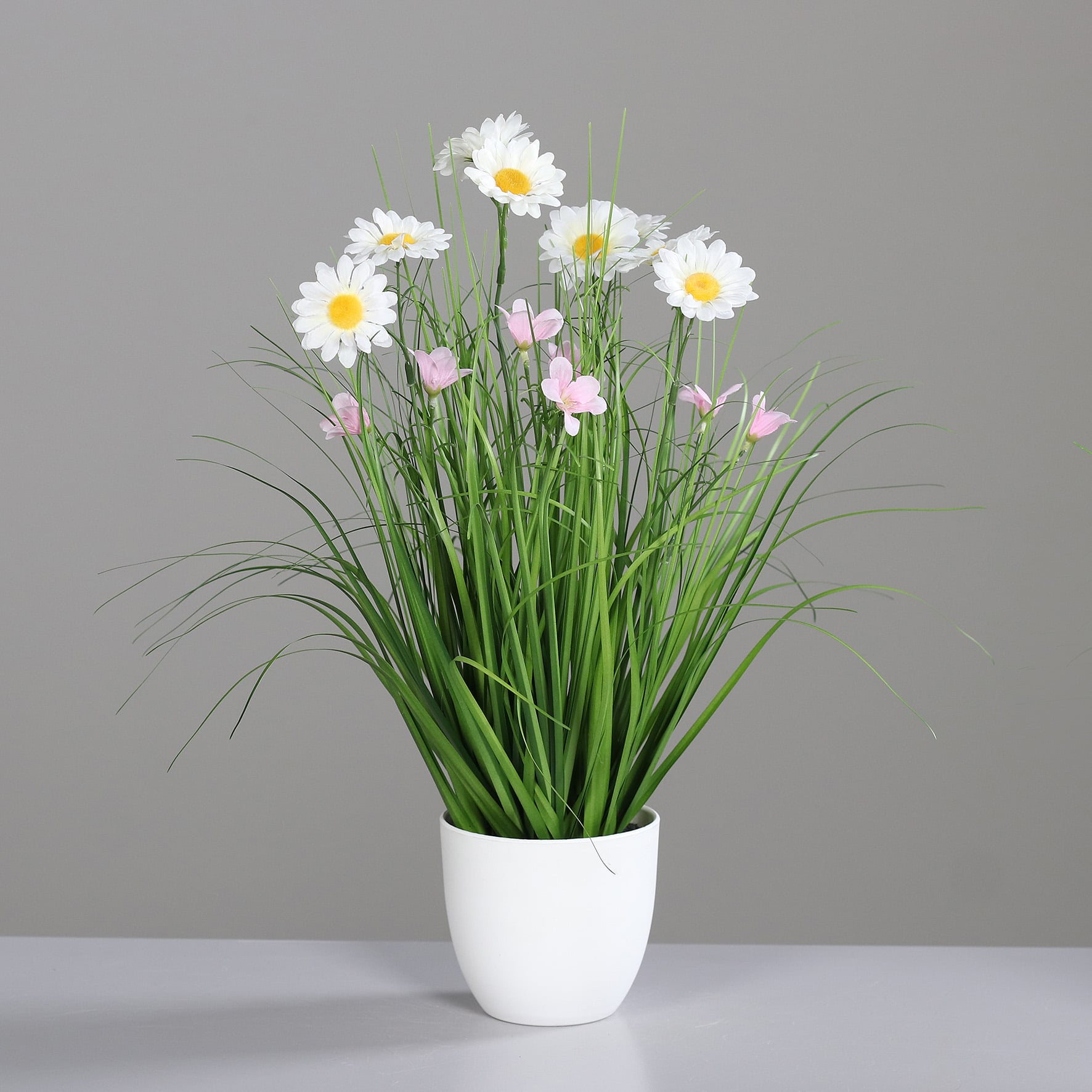 Blütengras-Arrangement, H:46cm, getopft