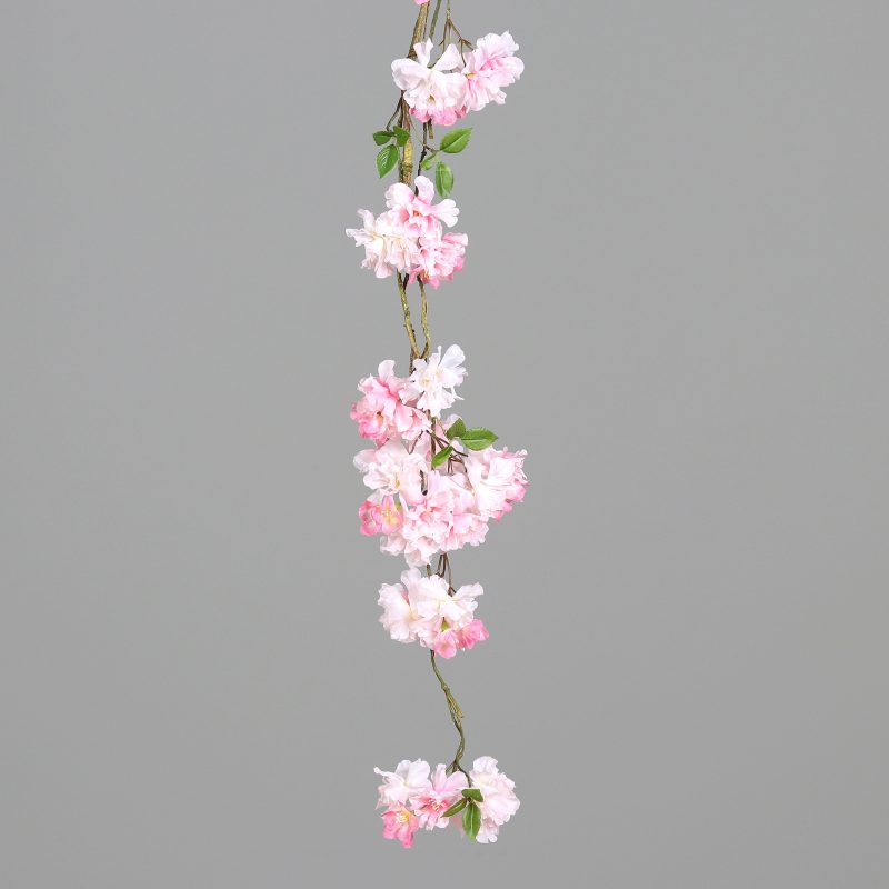 Kirschblüten Girlande, L:129 cm, rosa/pink