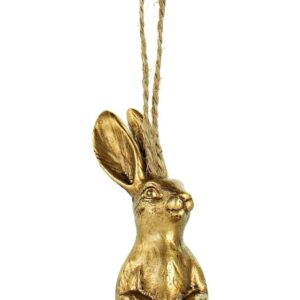 Gold-Hasen-Hänger H:8cm