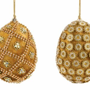 Ostereier gold, 2-tlg., H:10cm