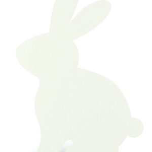 Hasen-Display, sitzend, weiß, H:60cm