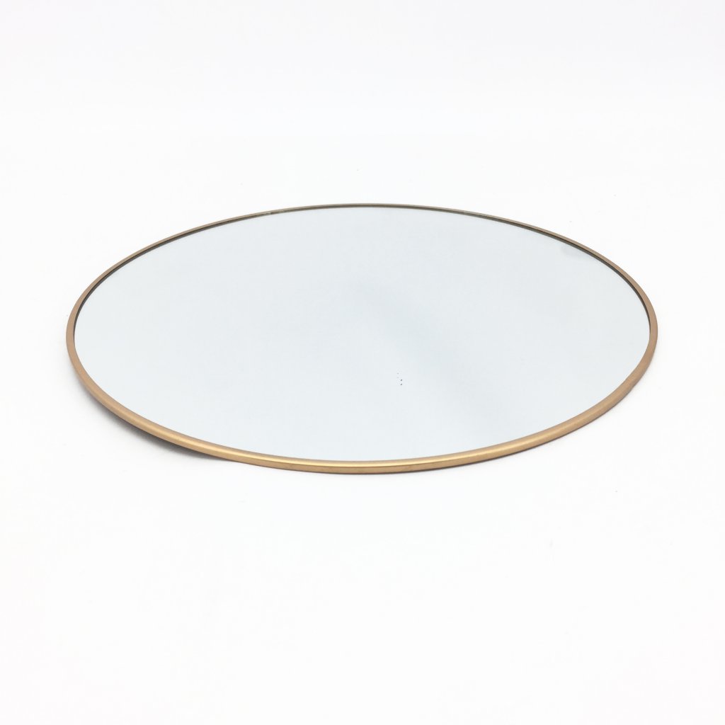 Spiegelplatte gold umrandet, Ø30cm