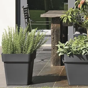 Pflanztopf Mitu Pac-Quadro 40x40xH:40cm, anthrazit