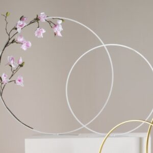 Deko-Ring, Ø100cm, weiß