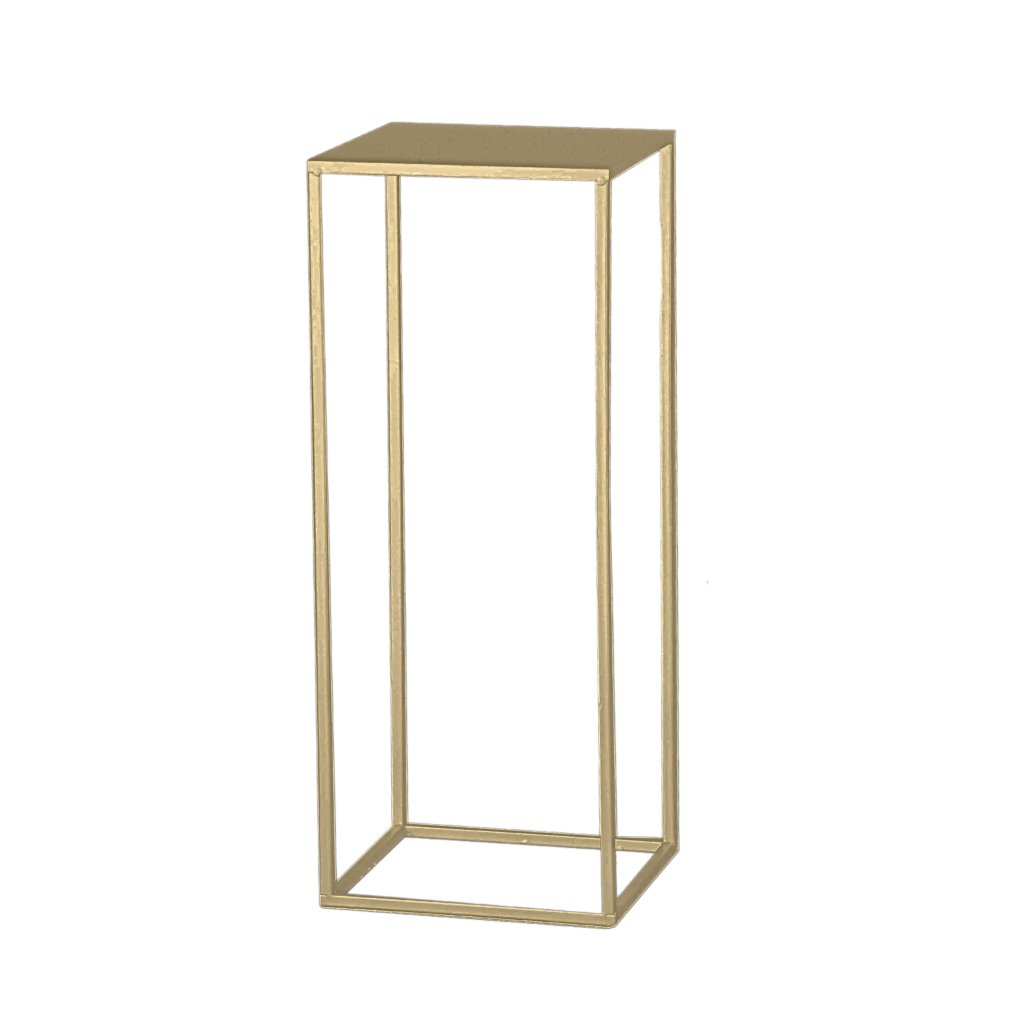 Würfelregal, Ø24cm H:60cm, gold