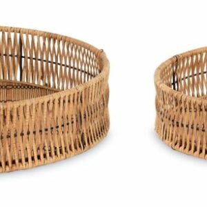 Deko-Schale geflochten 2-tlg., Ø50cm und Ø60cm