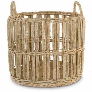 Henkel-Korb rund geflochten 2-tlg, Ø39x37/Ø29x29cm