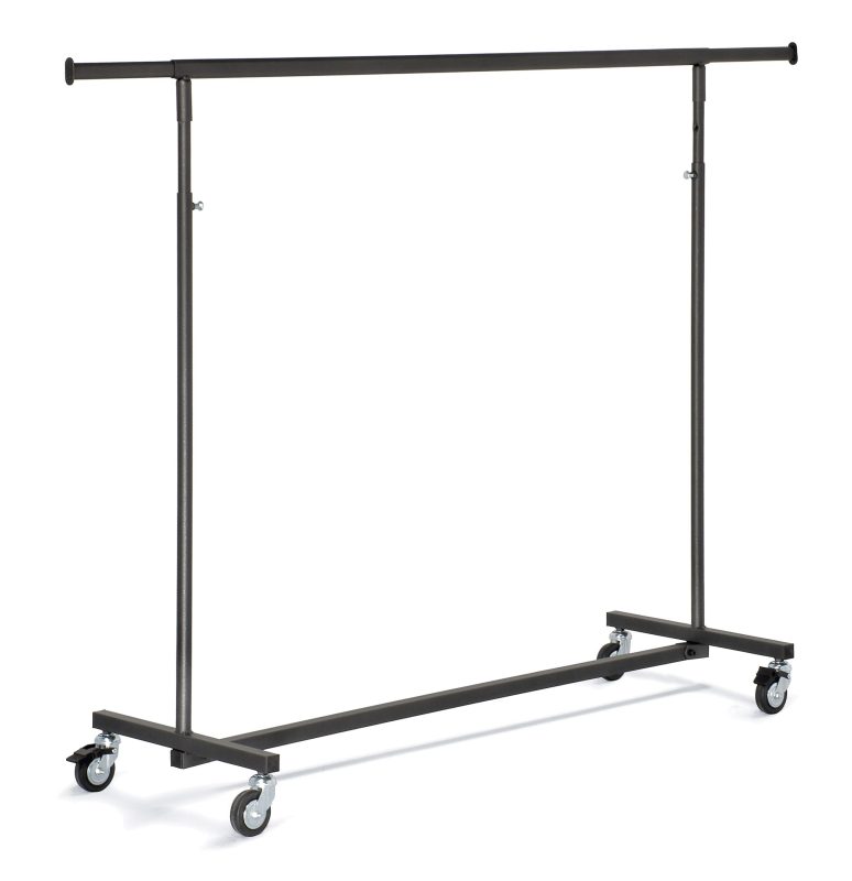 Klappbarer Ständer H:146-216cm, schwarz einbrennlackiert