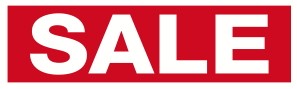 Ankleber SALE, 50x14cm