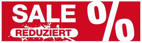 Ankleber SALE %-Reduziert, 99x30cm