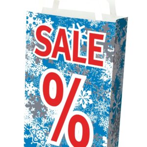 Dekotasche Eiskristalle-SALE-%, DIN A1