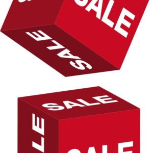 Würfel SALE, 22x22x22cm