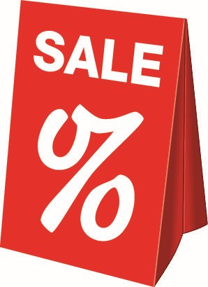 Dachaufsteller SALE %, DIN A4