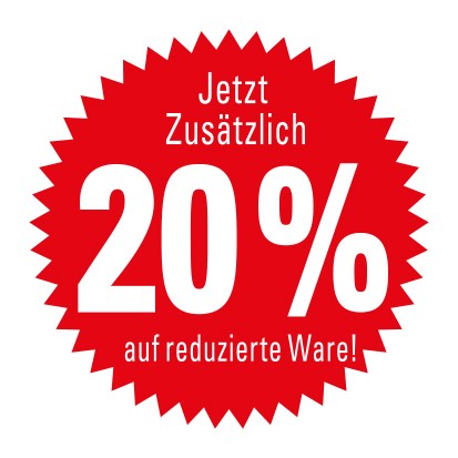 Ankleber zusätzlich 20 %