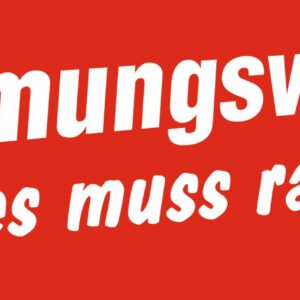 Ankleber "Räumungsverkauf-Alles muss raus" 68x24cm