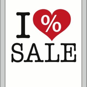 Rahmenplakat "I Love Sale" DIN A1