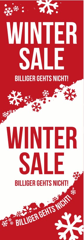 Langbahn "WINTER SALE" 48x138cm