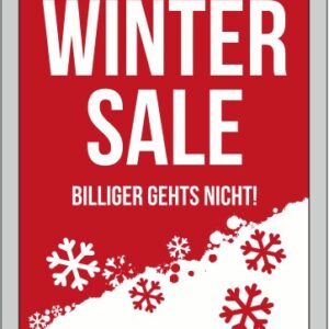 Rahmenplakat "WINTER SALE", DIN A1