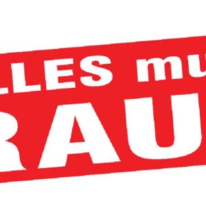 Ankleber  Alles muss raus 138 cm