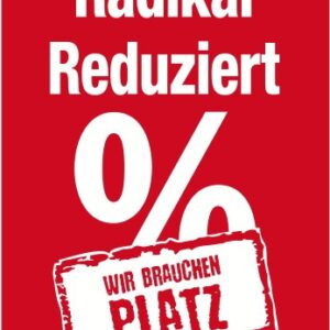 Rahmenplakat "Radikal reduziert/wir brauchen Platz