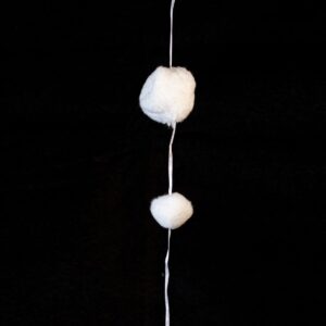 Schneeball-Girlande x 16, L:190cm