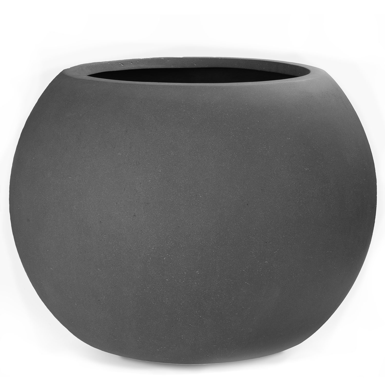 Polystone Pflanzgefäß Globe, Ø80cm, H:57 cm, grau