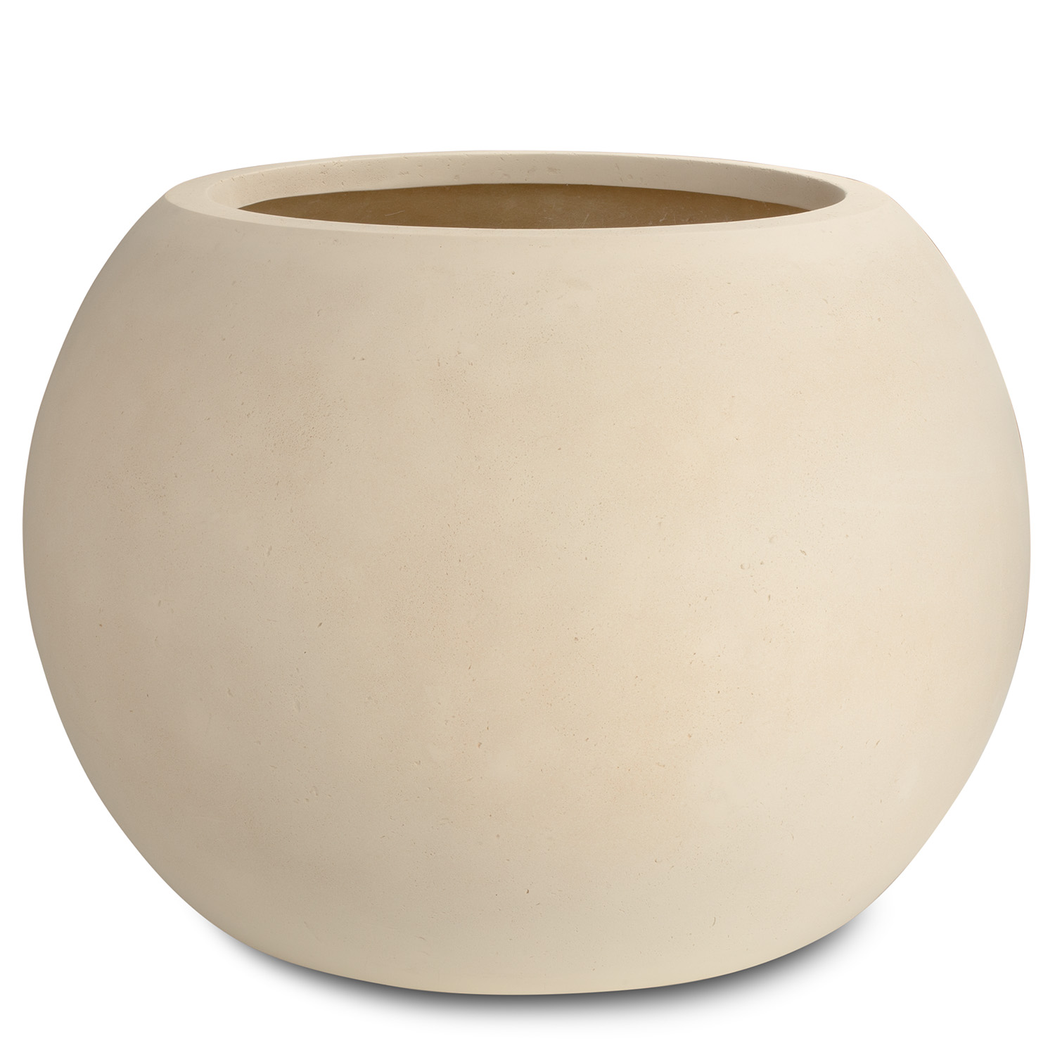 Polystone Pflanzgefäß Globe, Ø80cm, H:57 cm, creme