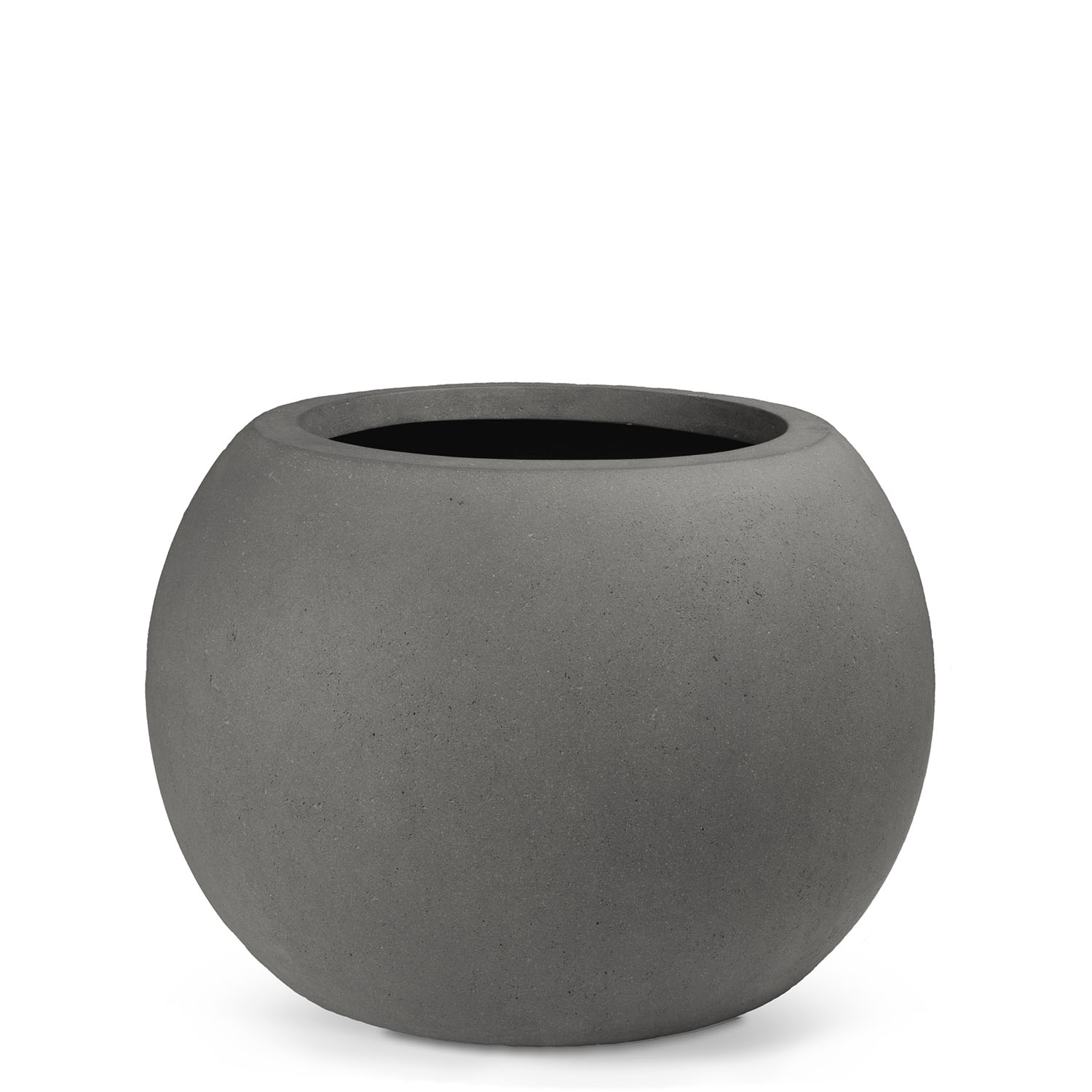 Polystone Pflanzgefäß Globe, Ø60cm, H:43 cm, grau
