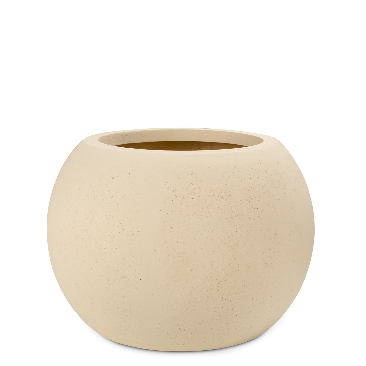 Polystone Pflanzgefäß Globe, Ø60cm, H:43 cm, creme