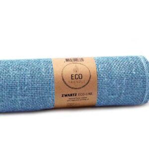 Jute-Tischläufer B:30cm, hellblau, 5m/Rolle