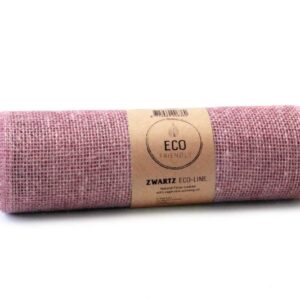 Jute-Tischläufer B:30cm, rosa, 5m/Rolle