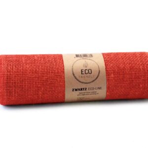 Jute-Tischläufer B:30cm, feuerrot, 5m/Rolle