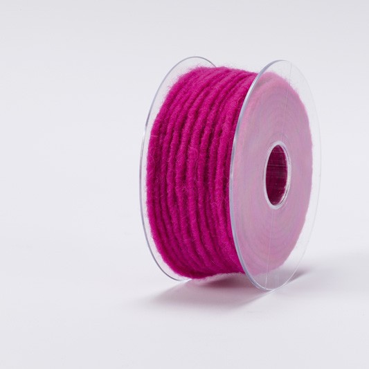 Dochtfaden Ø5mm, 33 lfm/Spule, fuchsia