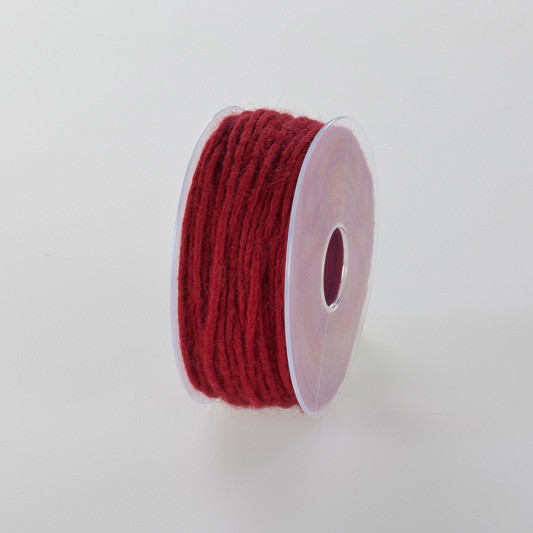 Dochtfaden Ø5mm, 33 lfm/Spule, karminrot