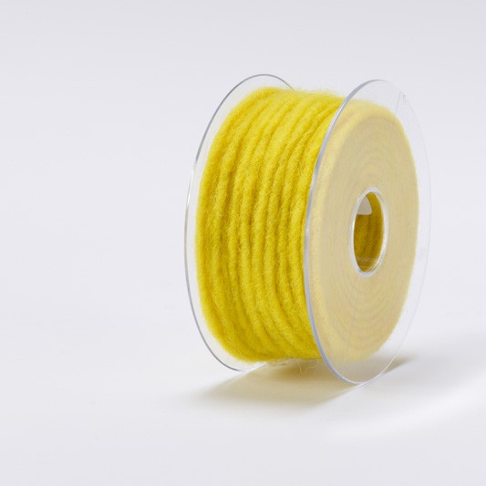 Dochtfaden Ø5mm, 33 lfm/Spule, zitrone
