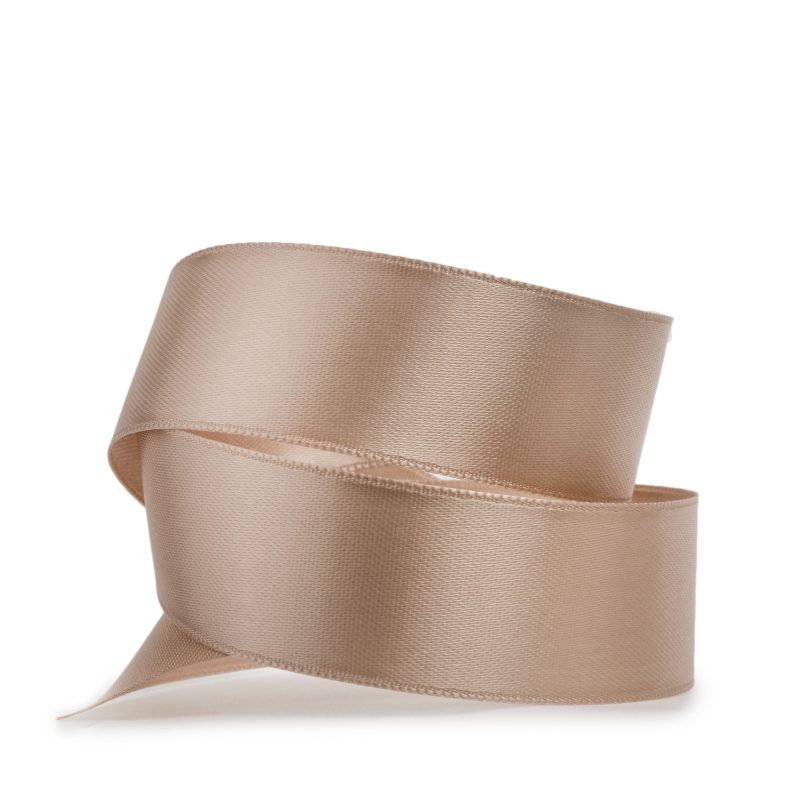 Doppelsatin-Band, natur (beige)