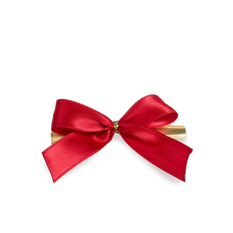 Schleifen mit Drahtclip Breite:60mm, rot