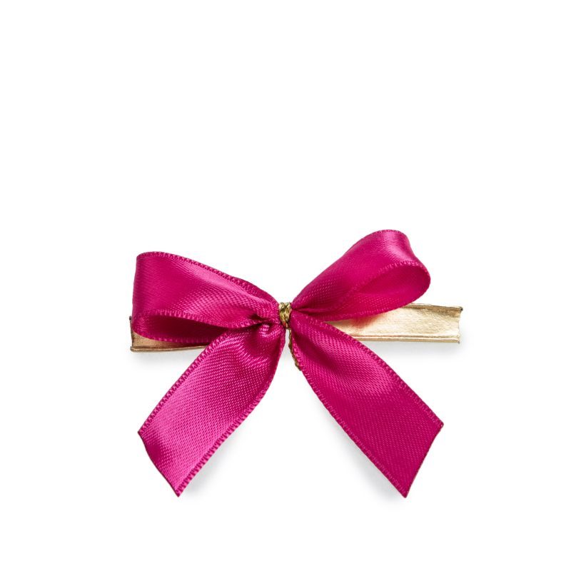 Schleifen mit Drahtclip Breite:60mm, pink