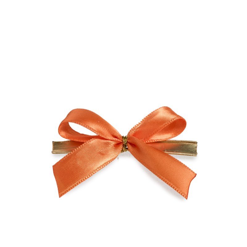 Schleifen mit Drahtclip Breite:60mm, orange